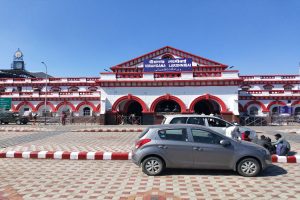 ویرانگنا لکشمی بائی ریلوے اسٹیشن۔ (فوٹو: دیپک گوسوامی/دی وائر)