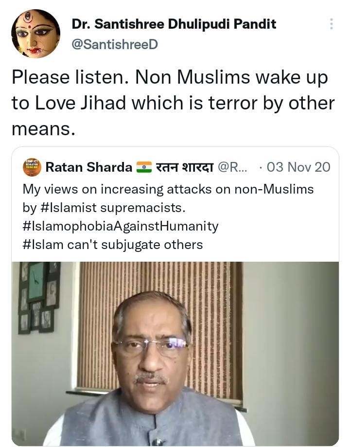 jnu-santishree-tweet-on-love-jihad