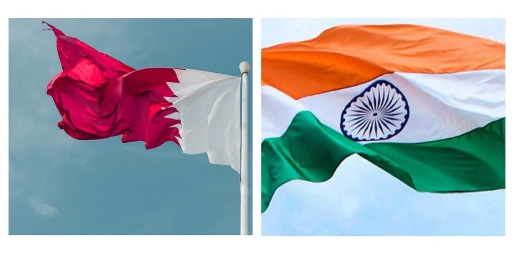 قطر اور ہندوستان کا پرچم۔ (تصویر بہ شکریہ: Visit Qatar/Unsplash/Public Domain)