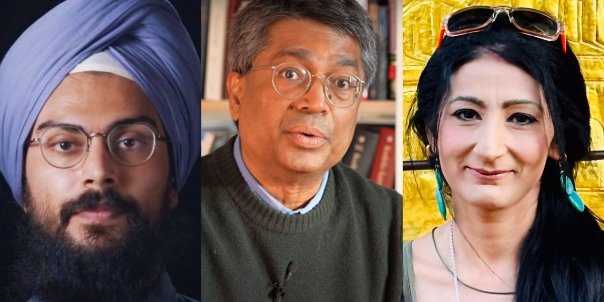 صحافی انگد سنگھ، اشوک سوین اور نتاشا کول۔ (تصویر بہ شکریہ: ٹوئٹر/یوٹیوب)