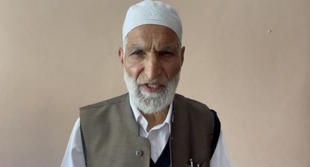 جماعت اسلامی جموں و کشمیر کے سابق امیر غلام قادر وانی (تصویر بہ شکریہ: Video screengrab/X/@Qayoomiousf)