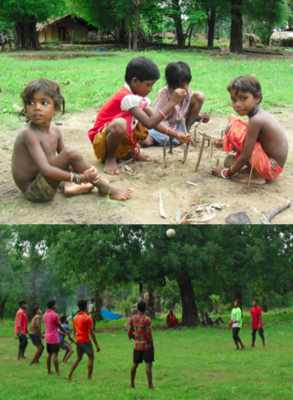 کھیلتے ہوئے بچے۔ (فوٹو: نندنی سندر)