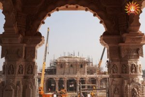 ایودھیا میں زیر تعمیر رام مندر۔ (تصویر بہ شکریہ: شری رام جنم بھومی تیرتھ)