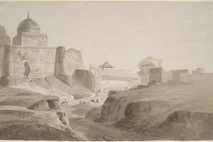 اتر پردیش کے سنبھل میں مسجد (1789)۔ (تصویر بہ شکریہ: تھامس ڈینیئلز/ وکی میڈیا کامنز)